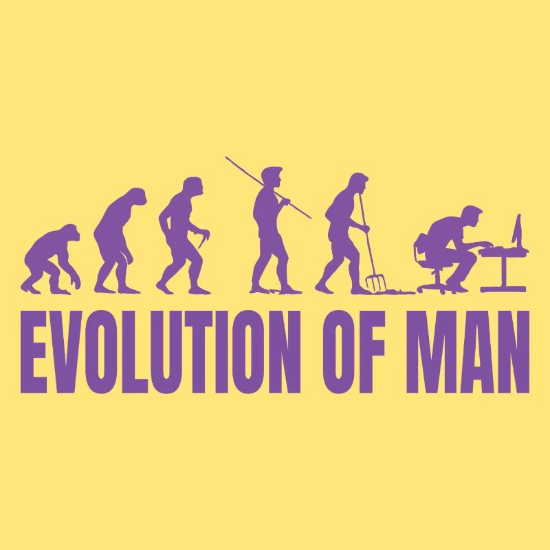 Programmeur Computer Freak Evolution Rétro
