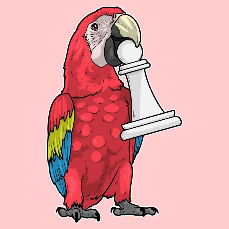 Échecs de la pièce du perroquet Échecs du pion