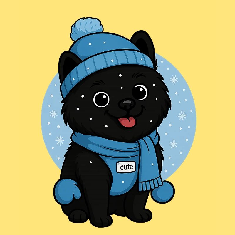 Cuddly Dog Winter Magic