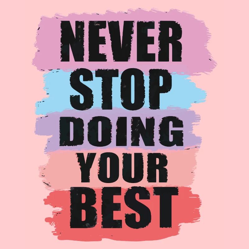 Conception motivante avec conception de texte en blocs de couleurs