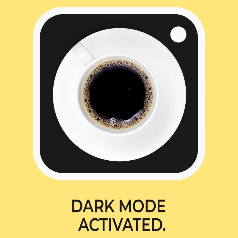 Dark Mode Activated Coffee Nerd Saying