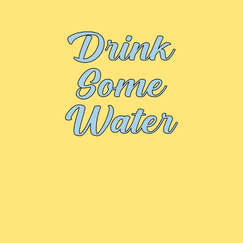 Buvez de l’eau scripte