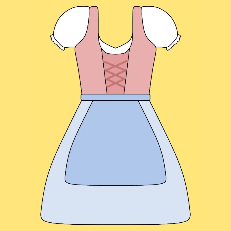 Conception de robe bavaroise traditionnelle Dirndl