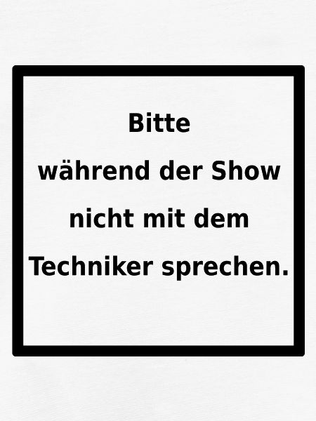 Warnhinweis: Techniker. (black)