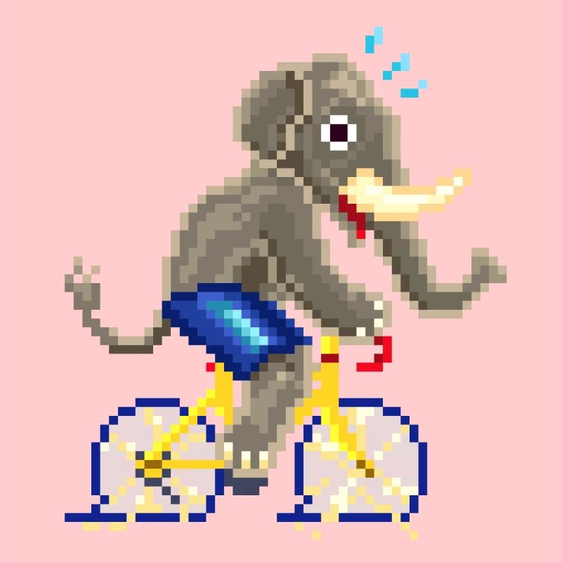 ÉLÉPHANT DE CYCLISME / ÉLÉPHANT / ELEFANT
