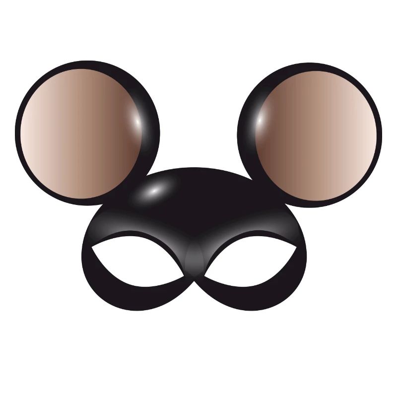 mysterious mouse mask with big mouse ears