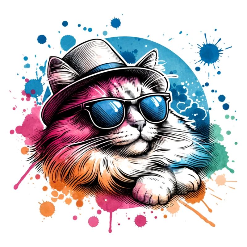 Frissons de chat drôles