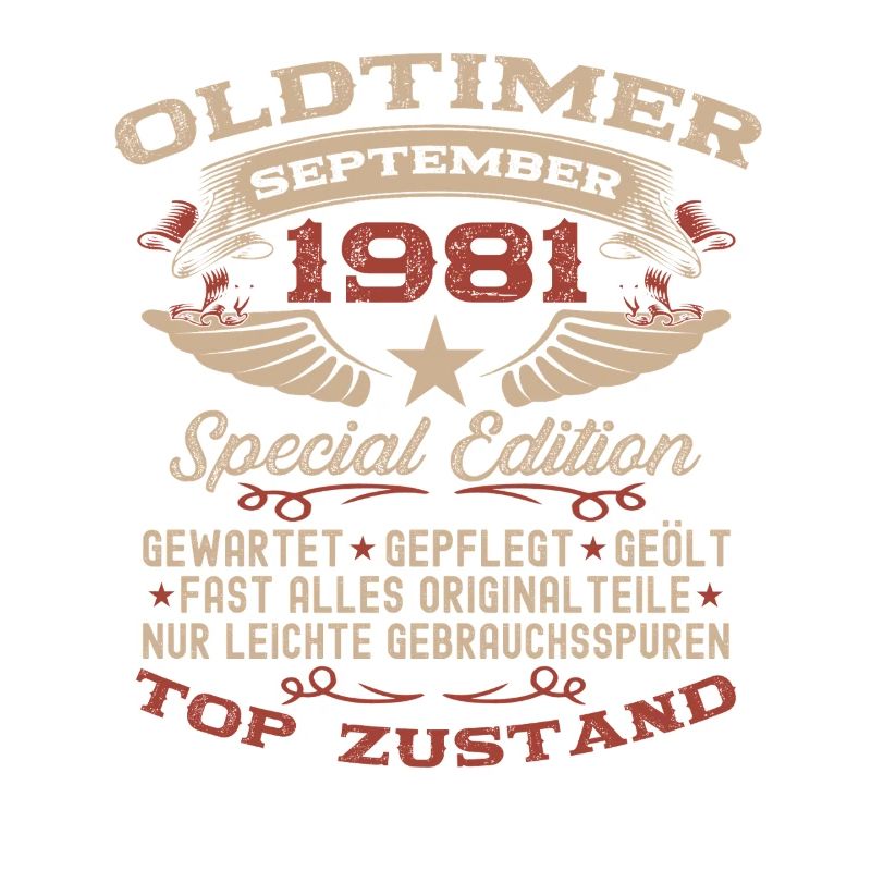44. Geburtstag Geschenk Oldtimer September 1981