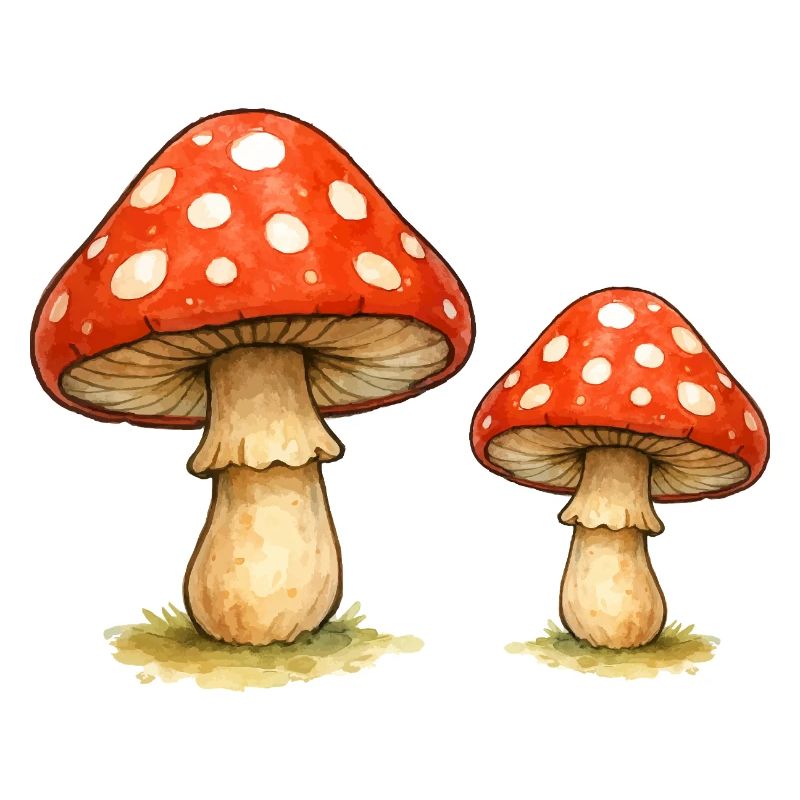 Red Toadstool Duo