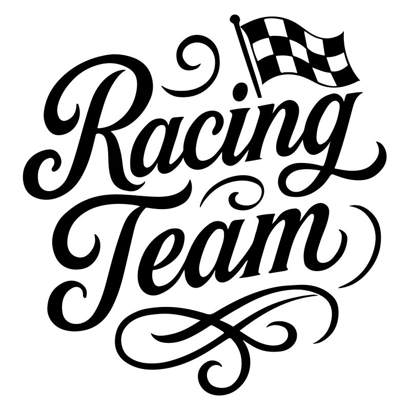 Drapeau de course de l’équipe de course