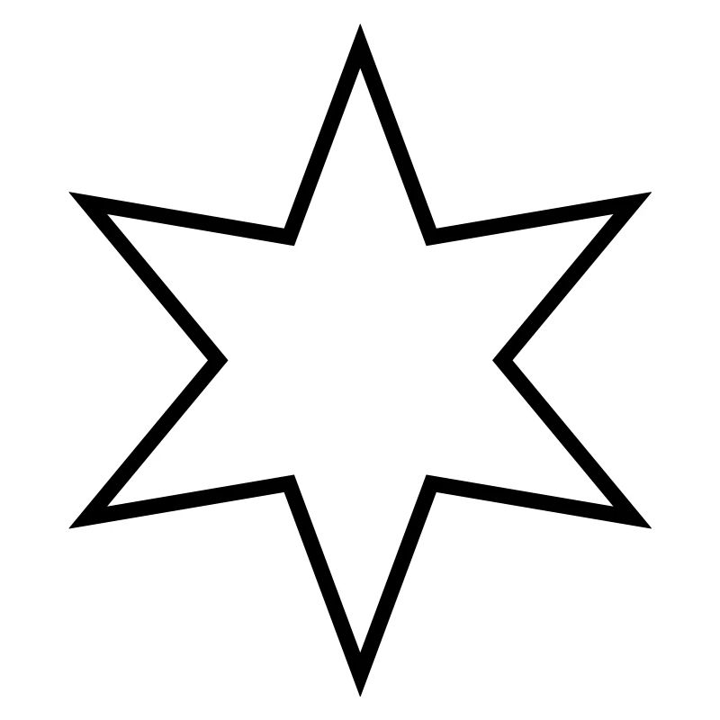 Étoile à six branches - étoile à six branches
