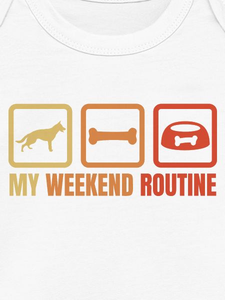 Schäferhund Wochenendroutine