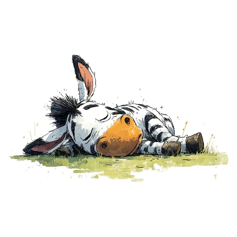 Sleeping Zebra