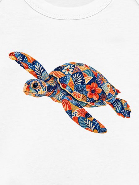 Patchwork Schildkröte Blumenmuster