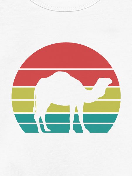 Kamel Silhouette Retro Style