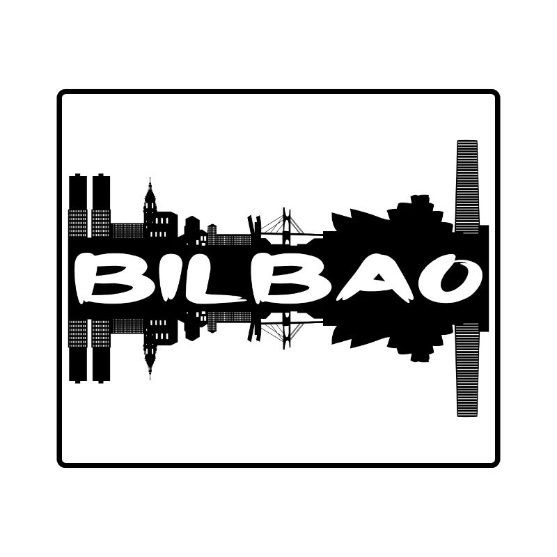 Bilbao Spanien Skyline Silhouette Reisesouvenir