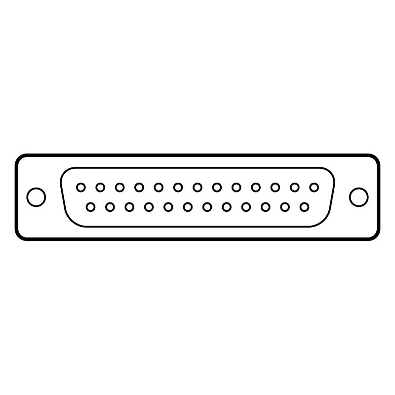 DB 25 Connector Parallel, Drucker