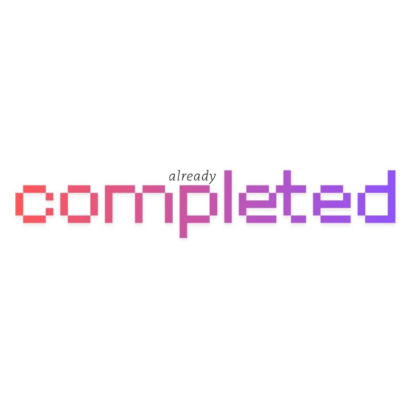 ¡Ya terminado!
