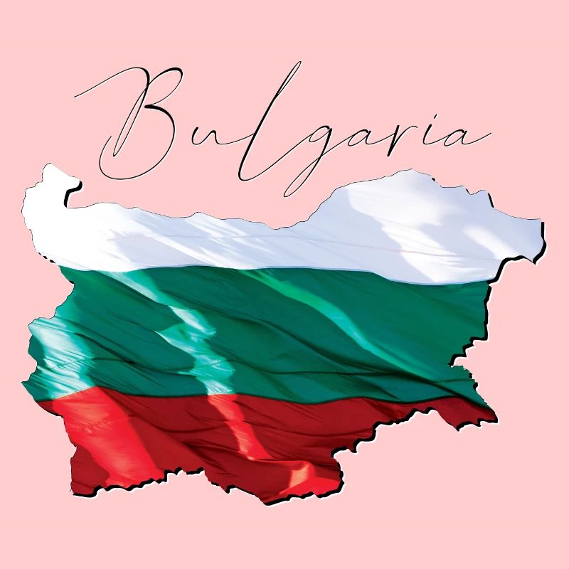 Véritable drapeau de la Bulgarie - Flag Map EN