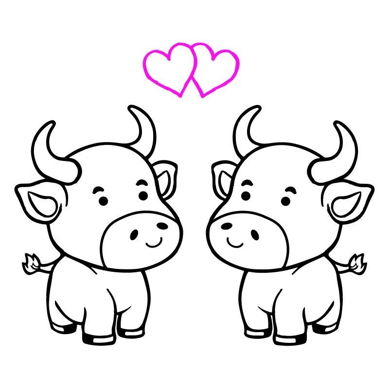 vache bébé amour