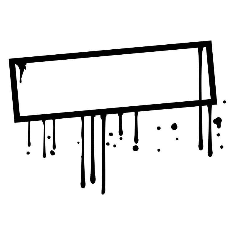 cool frame sign graffiti stamp drop border