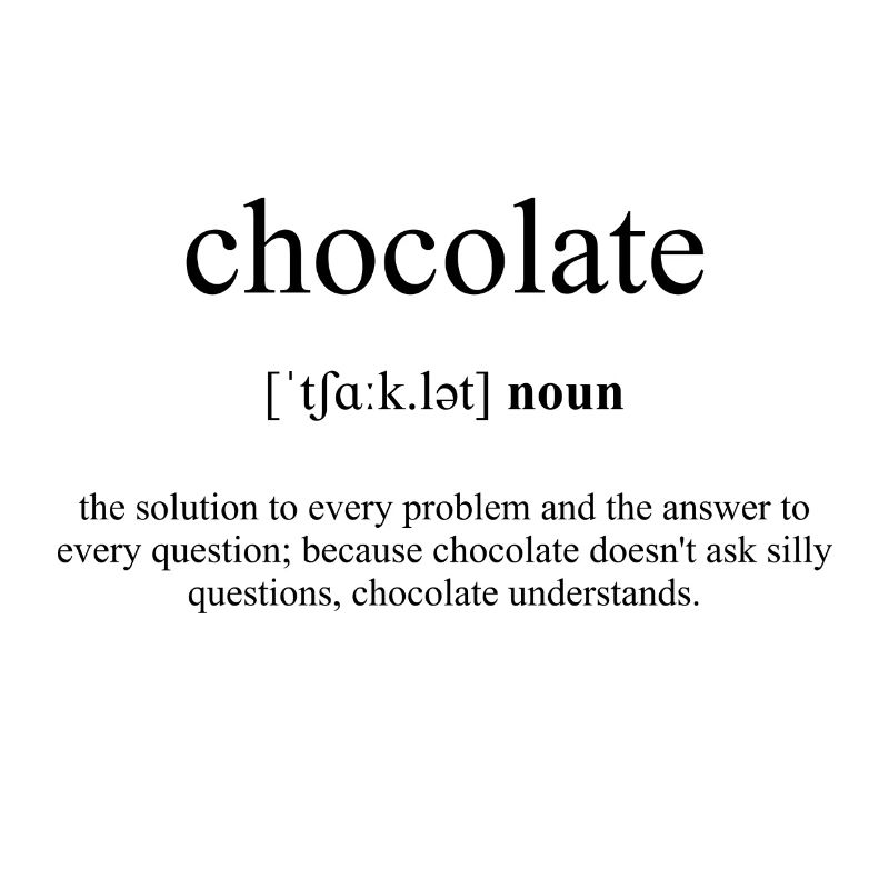 Chocolate (Schokolade) Definition Dictionary