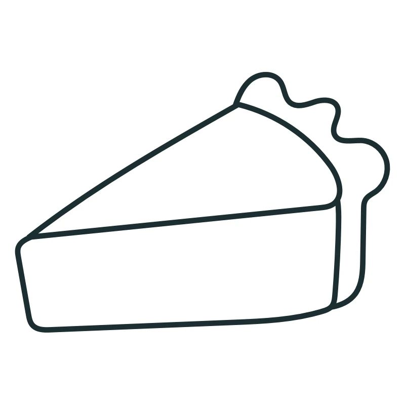 Ein einziges Stück Kuchen