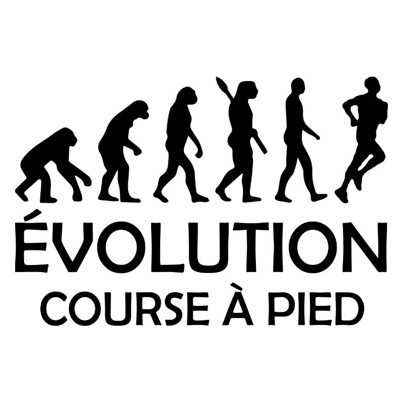 evolution course à pied / humour course à pied