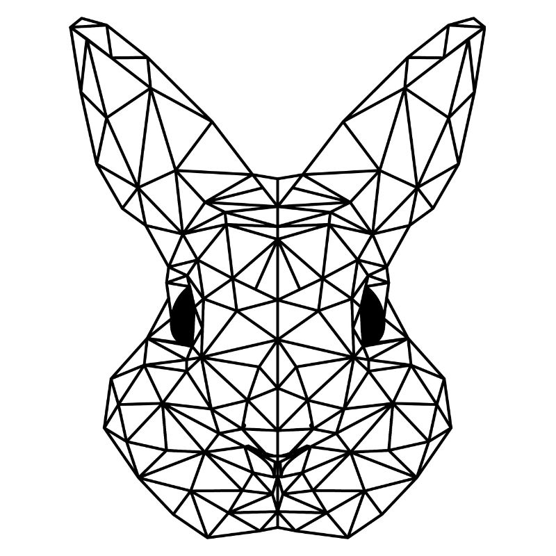POLYGON bunny triangle easter bunny easter gift