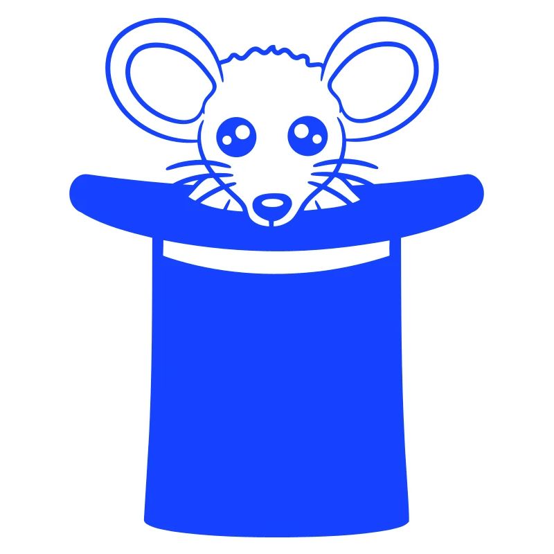 Mouse in Wizard Hat Top Hat Little Mouse Cute