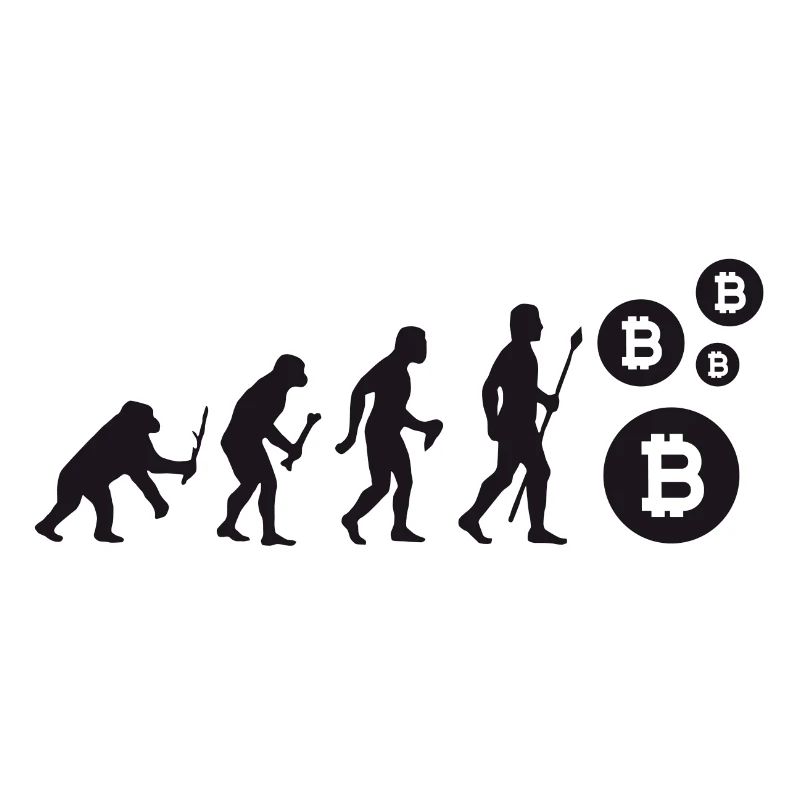 Evolution Bitcoin Bit Coin Shirt