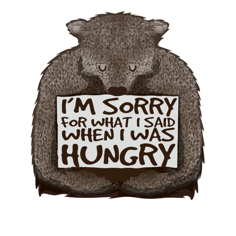 Désolé, j’avais faim.