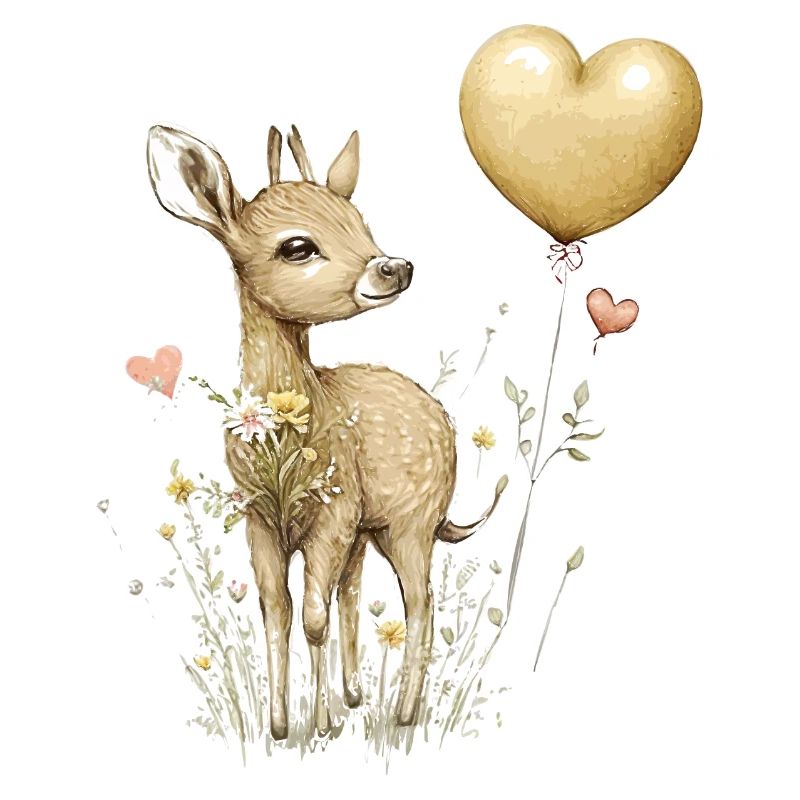 Cute roebuck