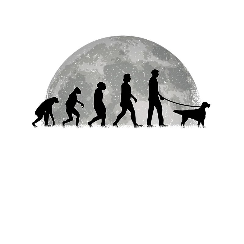 English Setter Evolution Mond Englischer Setter