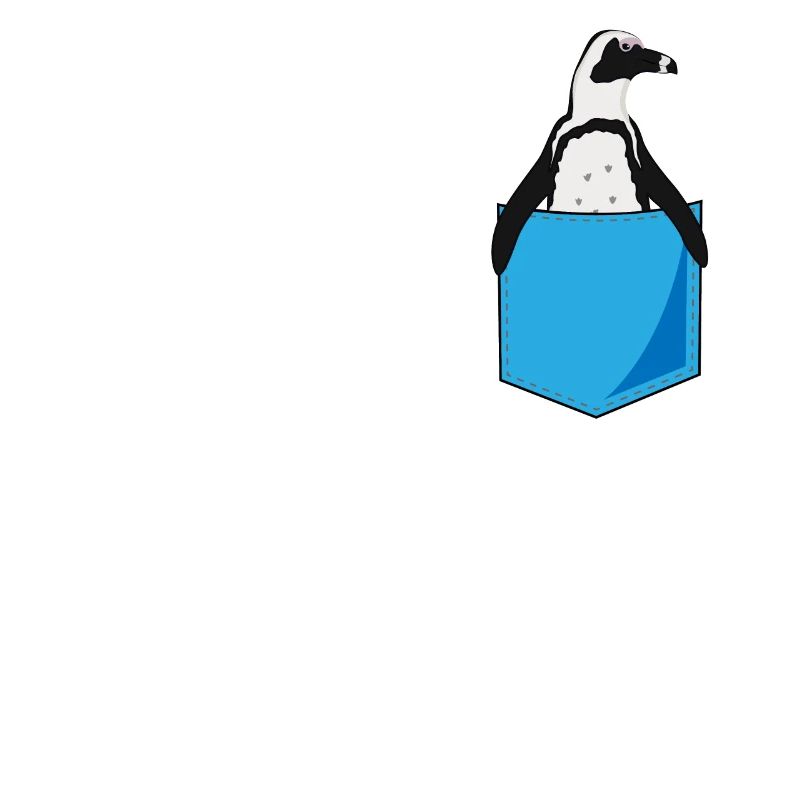 Pinguin Brusttasche Print Seevogel Geschenk