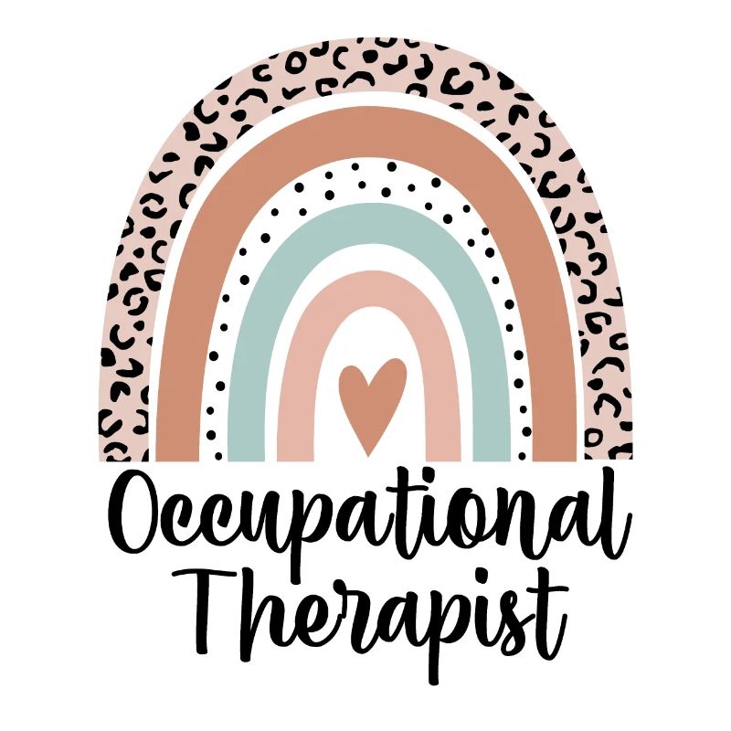 Occupational Therapist Rainbow Leopard Funny Gift