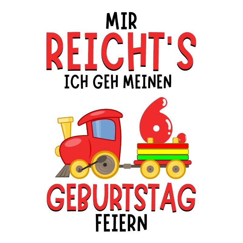 6. Geburtstag Geburtstagsgeschenk mit Eisenbahn