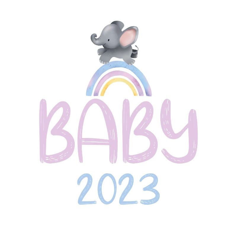 Bébé 2023 Éléphant mignon