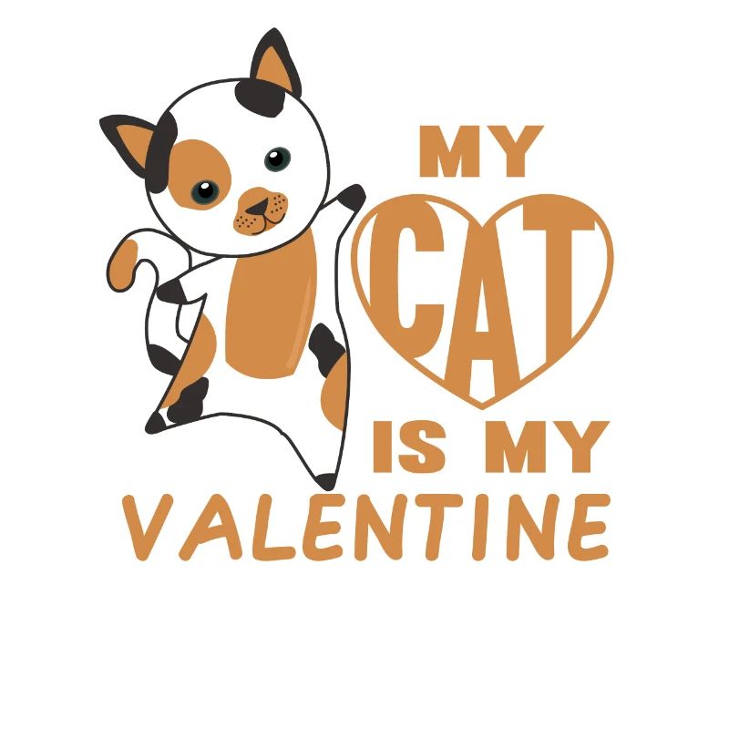 Mon chat est mon chat mignon de la Saint-Valentin pour la Saint-Valentin