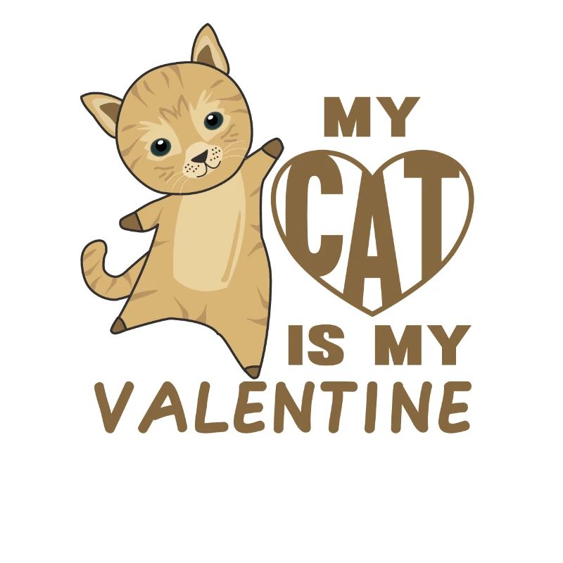 Mon chat est mon chat mignon de la Saint-Valentin pour la Saint-Valentin