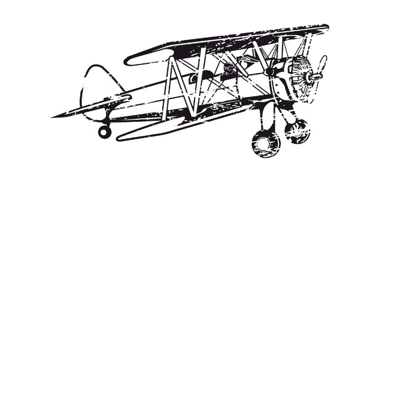 Biplane Airplane Pilot Flight Instructor Gift