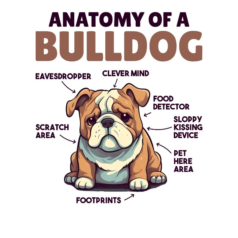 Explication du chien Anatomie d’un bouledogue