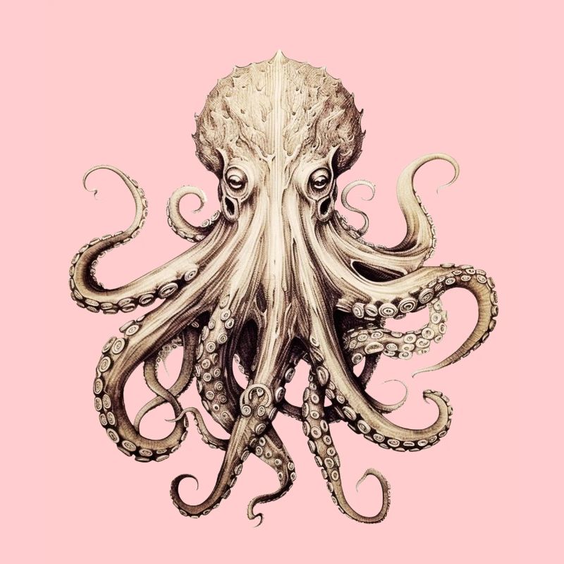 Octopus - élégant, moderne, abstrait - Kraken