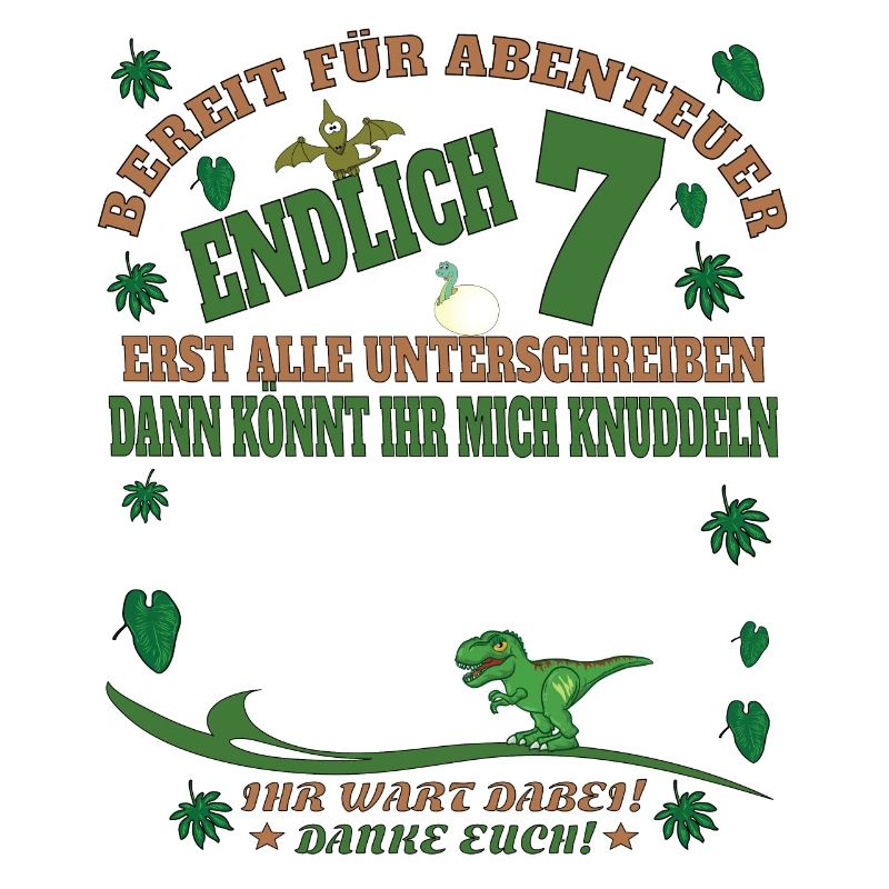 7. Geburtstag Junge & Mädchen Gästebuch