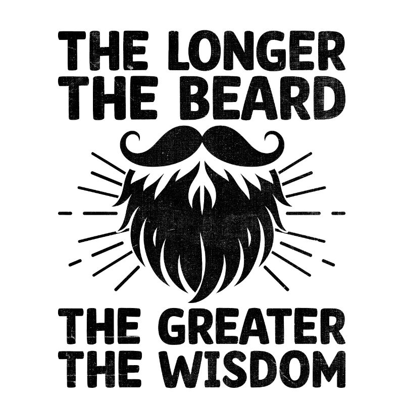 Plus la barbe est longue, plus la sagesse du visage est grande