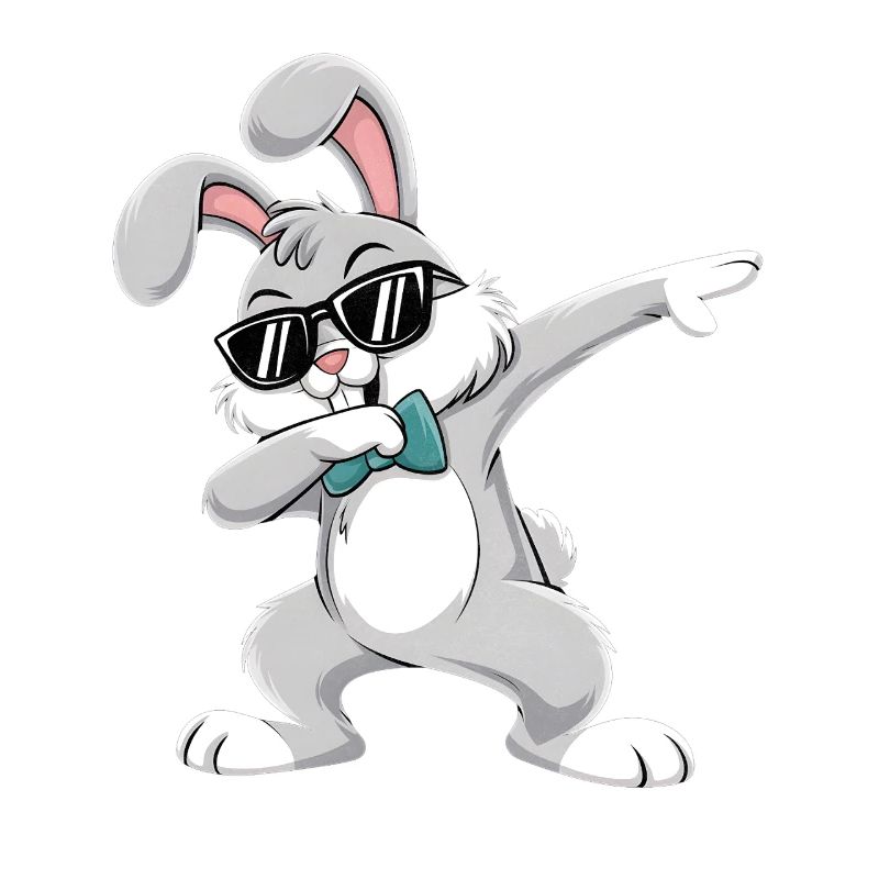 dubbing bunny happy easter