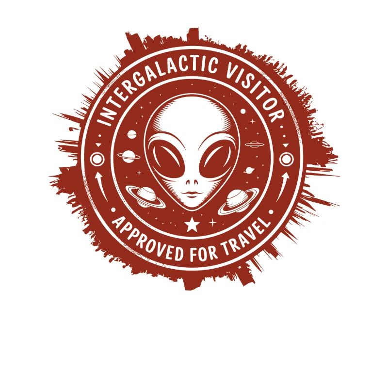 Intergalactic Visitor – Stamp Design from Space