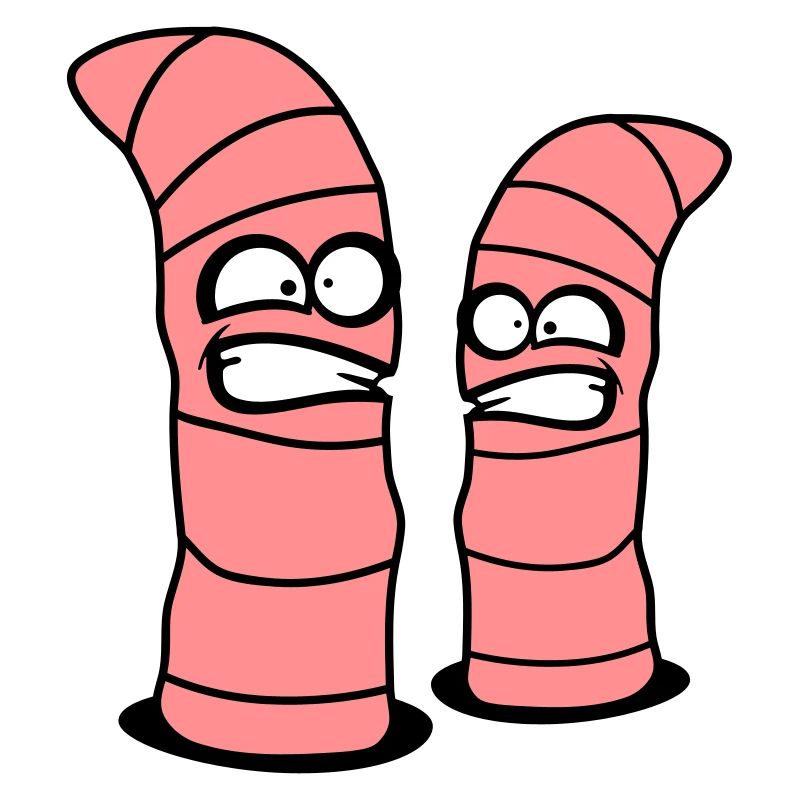 2 crazy worms