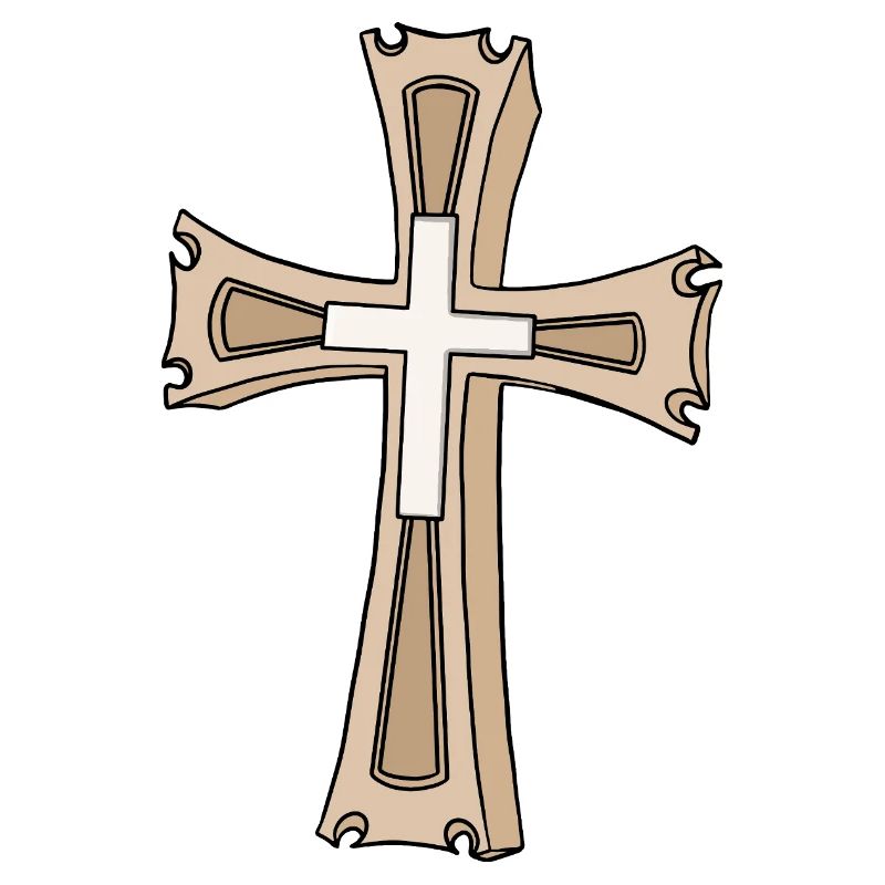 Ornate Cross Crest