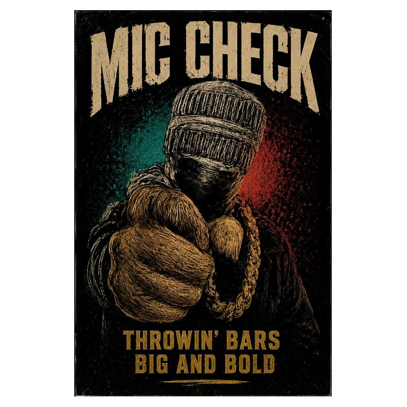 Mic Check Bold Throwin' Bars